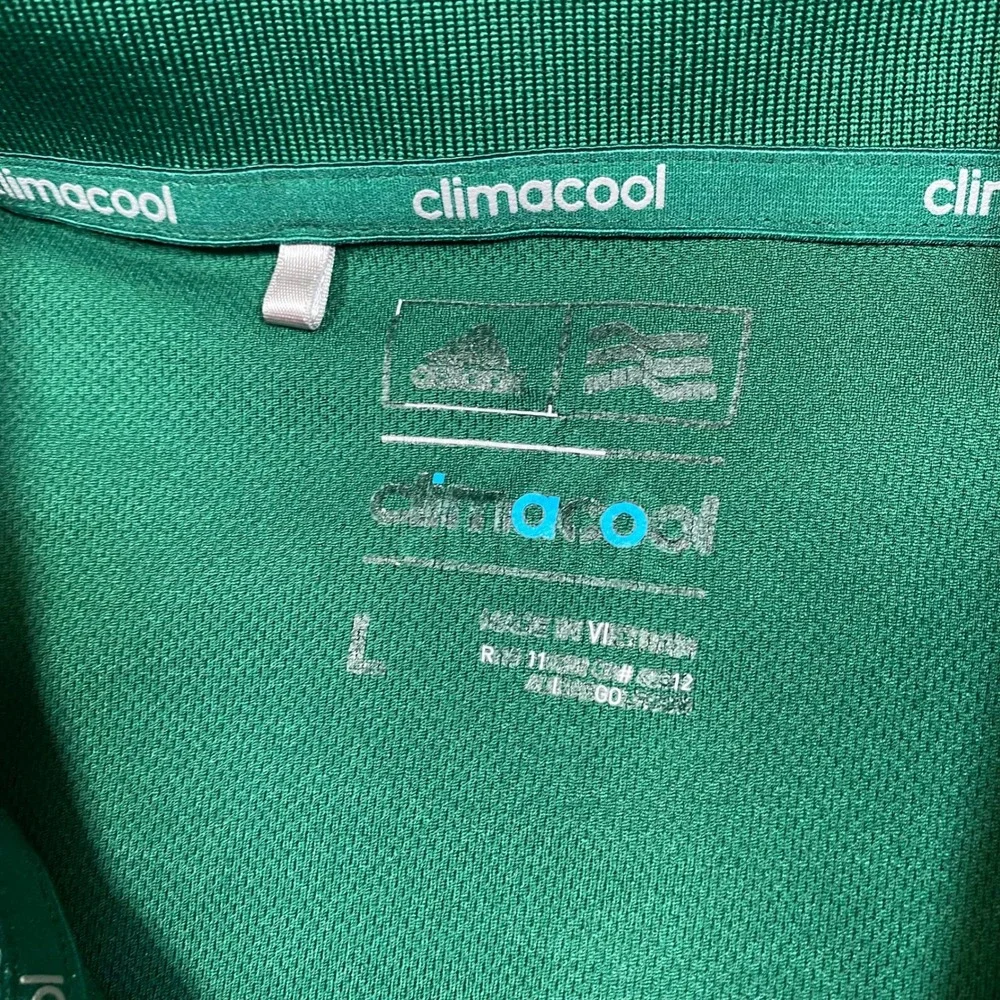 Adidas Mens Miami Hurricanes Climacool Polo Shirt Green Large‎ BC4779